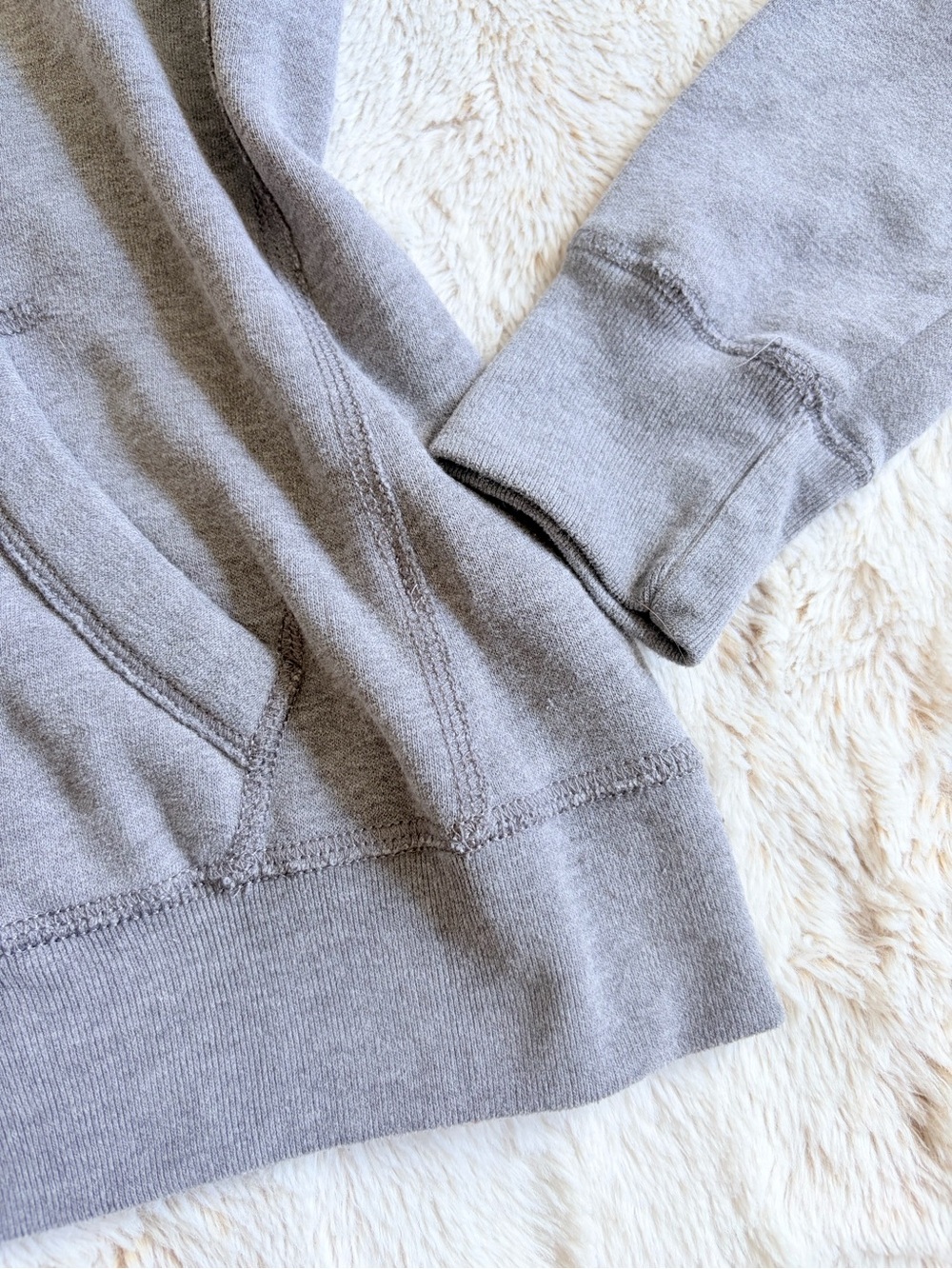 🩷 Hollister Y2K Grey Pink Logo Full Zip Hoodie McBling Mall Bella Swan Preppy - Picture 3 of 13